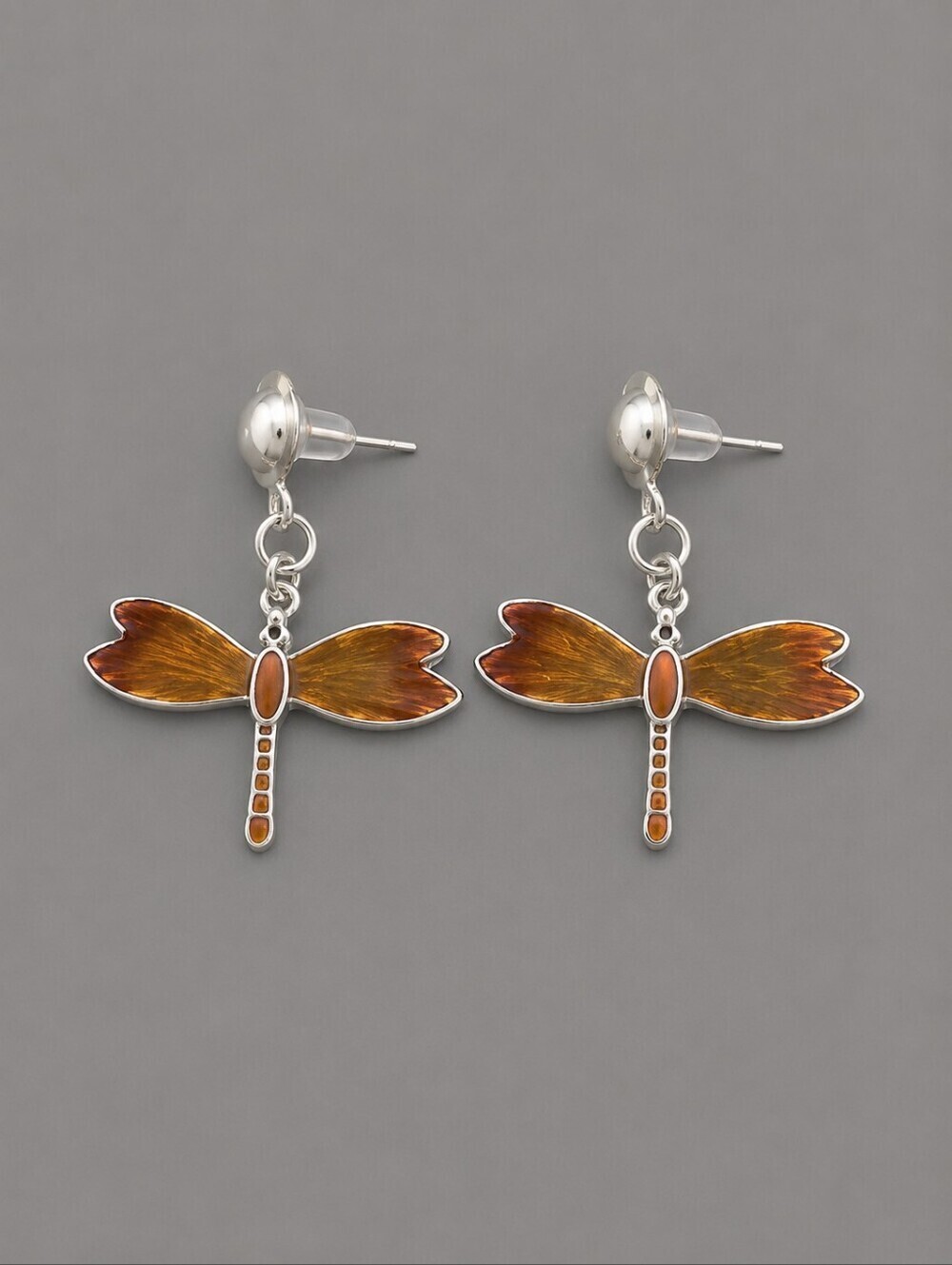3/$30 HANDMADE Dragonfly Dangle Post Earrings